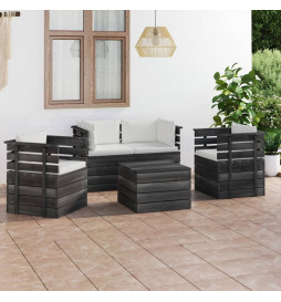 Salon palette de jardin 5...