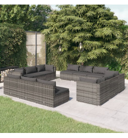 Salon de jardin 12 pcs avec...