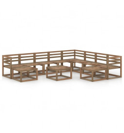 Salon de jardin 11 pcs...