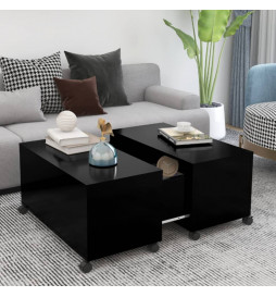 Table basse Noir 75x75x38...