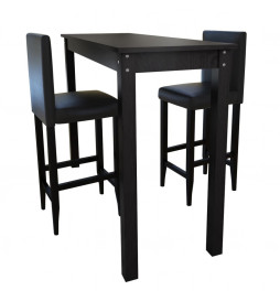 Set de 1 table de bar et 2...