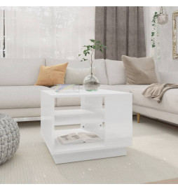 Table basse Blanc brillant...