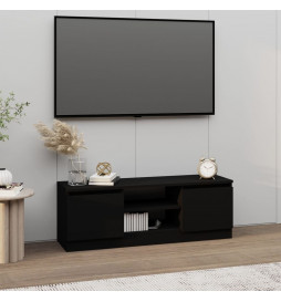 Meuble TV avec porte Noir...