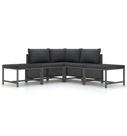 Salon de jardin 5 pcs avec...