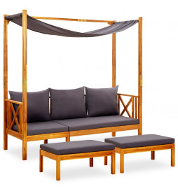 Banc de jardin avec auvent...