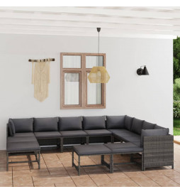 Salon de jardin 12 pcs avec...