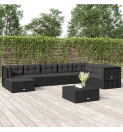 Salon de jardin 8 pcs avec...