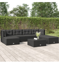 Salon de jardin 7 pcs avec...