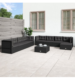 Salon de jardin 9 pcs avec...