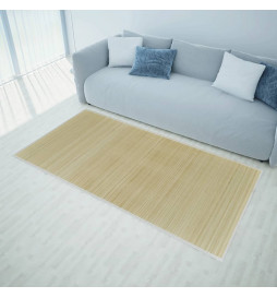 Tapis en bambou naturel à...