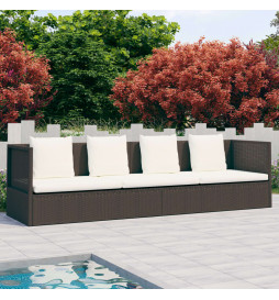 Lit de jardin avec coussin...