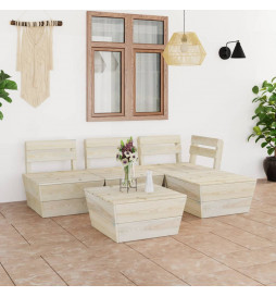 Salon de jardin palette 5...