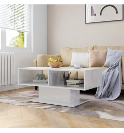 Table basse Blanc brillant...