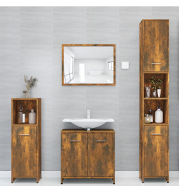 Armoire de bain Chêne fumé...