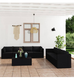 Salon de jardin 9 pcs avec...