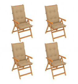 Chaises de jardin 4 pcs...