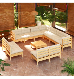 Salon de jardin 12 pcs avec...