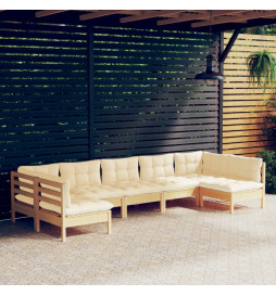 Salon de jardin 7 pcs avec...