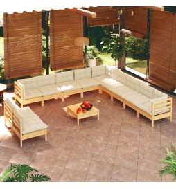 Salon de jardin 12 pcs avec...