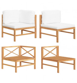 Salon de jardin 2 pcs avec...