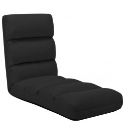 Chaise pliable de sol Noir...