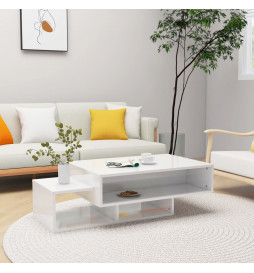 Table basse Blanc brillant...