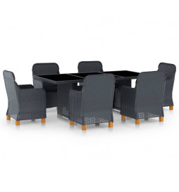 Mobilier à dîner 7 pcs avec...