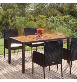 Table de jardin dessus en...