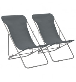 Chaises de plage pliables 2...