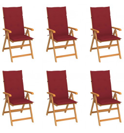 Chaises de jardin 6 pcs...