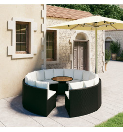 Salon de jardin 9 pcs avec...