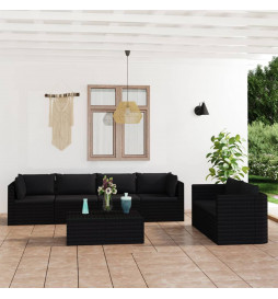 Salon de jardin 7 pcs avec...