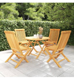 Salon de jardin 5 pcs Bois...