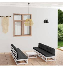 Salon de jardin 9 pcs avec...