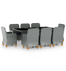 Mobilier à dîner 9 pcs avec...