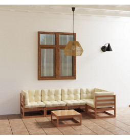 Salon de jardin 6 pcs avec...