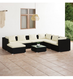 Salon de jardin 8 pcs avec...