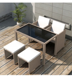 Salon de jardin encastrable...