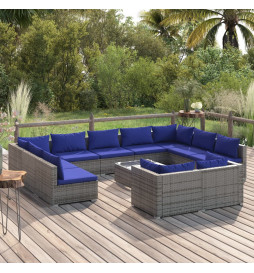Salon de jardin 12 pcs avec...