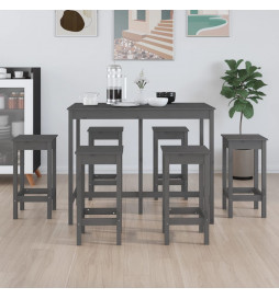 Ensemble de bar 7 pcs Gris...
