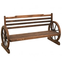 Banc de jardin 142 cm Bois...