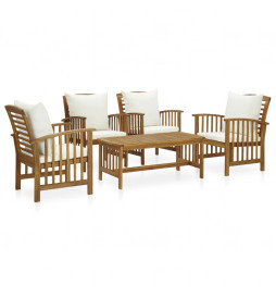 Salon de jardin 5 pcs avec...