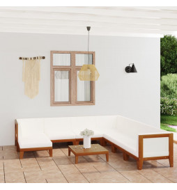 Salon de jardin 9 pcs avec...