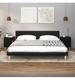 Tables de chevet 2 pcs Noir...