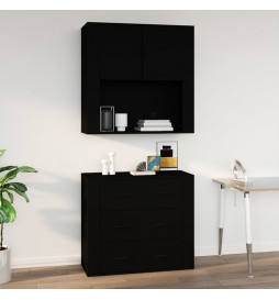 Armoire murale Noir...