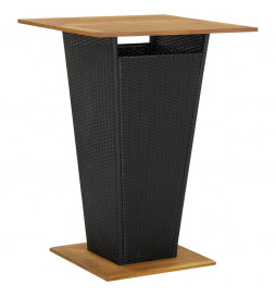 Table de bar Noir 80x80x110...