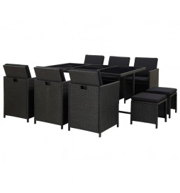 Salon de jardin 11 pcs avec...