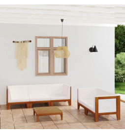 Salon de jardin 6 pcs avec...