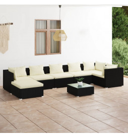 Salon de jardin 8 pcs avec...
