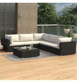 Salon de jardin 6 pcs avec...